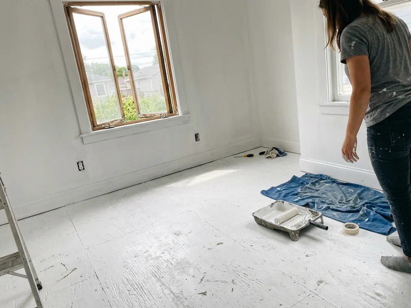 Room restored with antimicrobial-sealed subfloor ready for new flooring