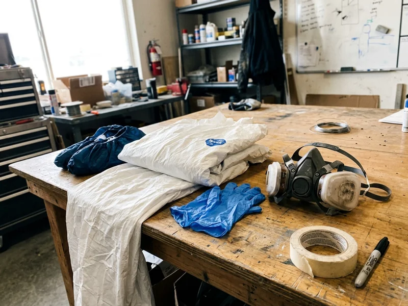 Level C PPE ensemble laid out as covered in the PPE module