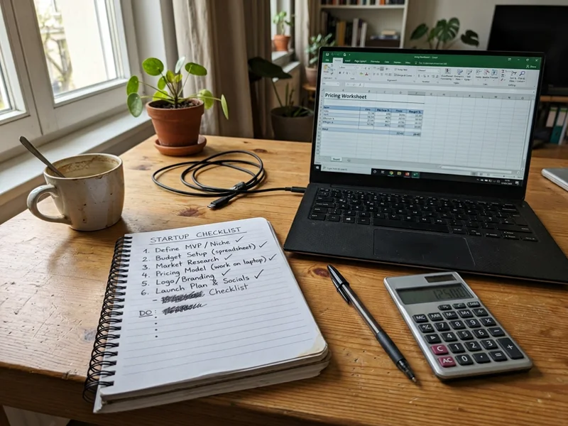 Business startup module worksheet from the certification curriculum